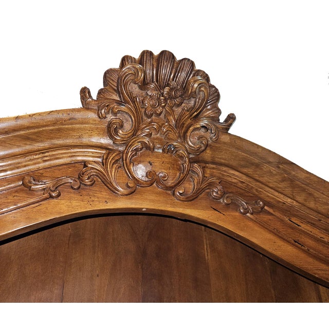 Bloomingdale's Made in Italy - Bloomingdales Exclusive - 1950s - Country French Louis XV Secretary Bookcase For Sale - Image 4 of 12