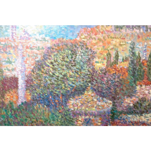 1950s Stan Reszka, Pointillist View of Istanbul, Oil on Canvas, 1951 For Sale - Image 5 of 7