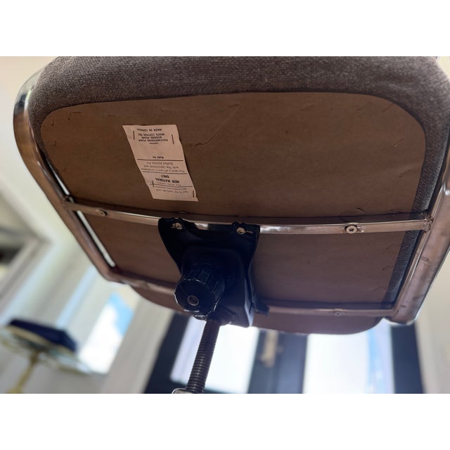 1970s Canadian Modern Chrome Executive Office Chair For Sale - Image 6 of 7