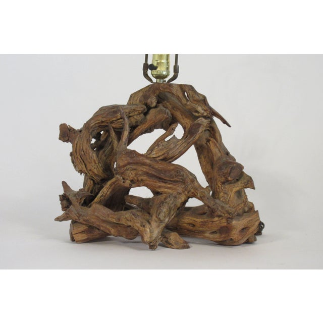 Contemporary 1960s Drift Wood Lamp For Sale - Image 3 of 9