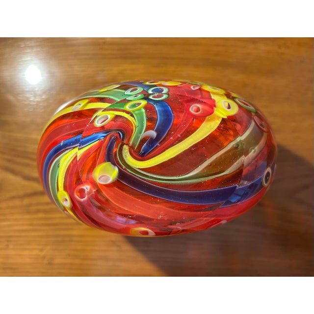 Traditional Murano Millefiori Glass Vase For Sale - Image 3 of 6