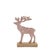 Contemporary Metal Deer Silhouette with Wood Base (Set of 2) For Sale - Image 3 of 3