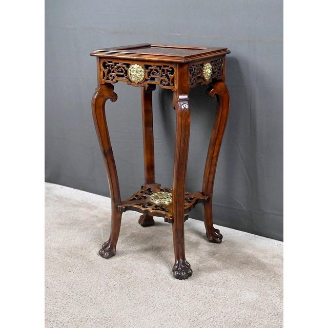 Asian Side Table in the style of Gabriel Viardot, Late 19th Century For Sale - Image 3 of 18