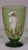 Green Tea Glass Cups Karl Moser Style Hand Panted Enamel Renaissance Guardsmen Green - Set of 4 For Sale - Image 8 of 17