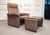 Brown Lounge Chair with Ottoman from de Sede, Switzerland, 1960s, Set of 2 For Sale - Image 8 of 12