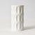 Mid-Century Modern Op-Art White Bisque Porcelain Vase by Heinrich Fuchs for Hutschenreuther, 1970s For Sale - Image 3 of 8