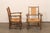 Mid 20th Century Mid 20th Century Spanish Wood Armchairs W/Rush Seat & Backs For Sale - Image 5 of 11