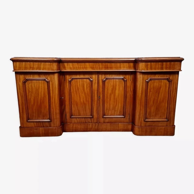 Napoleon III English Sideboard in Blond Mahogany, 1850 For Sale - Image 5 of 5