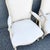 French Provincial Vintage Cream and White French Provincial Lounge Chairs - A Pair For Sale - Image 3 of 9