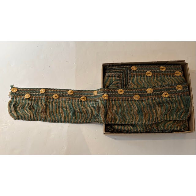 83 yards of very special Brunschwig & Fils 7 1/2” high brush trim in gold, green and brown colorway. Never been used and...