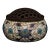 Late 20th Century Cloisonné Enamel Floral Censer With Pierced Bronze Lid For Sale