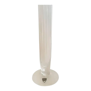 Crystal Bud Vase, Orrefors, Sweden Unused Mid 20th Century