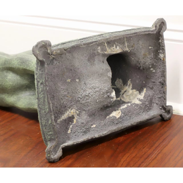 Metal Mid 20th Century Cast Bronze Whippet Dog For Sale - Image 7 of 8