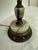 Mid 20th Century Vintage Onyx + Brass Table Lamp With Seashell Finial For Sale - Image 5 of 12