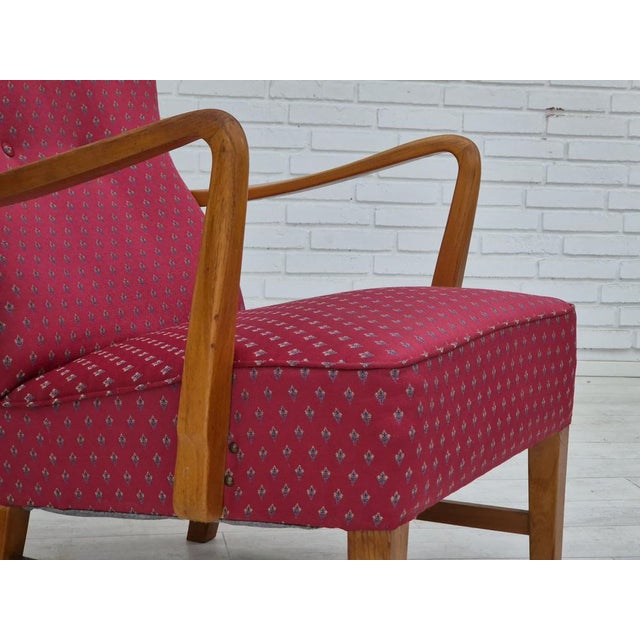 Mid-Century Modern Vintage Scandinavian Chair in Ash, 1970s For Sale - Image 3 of 18