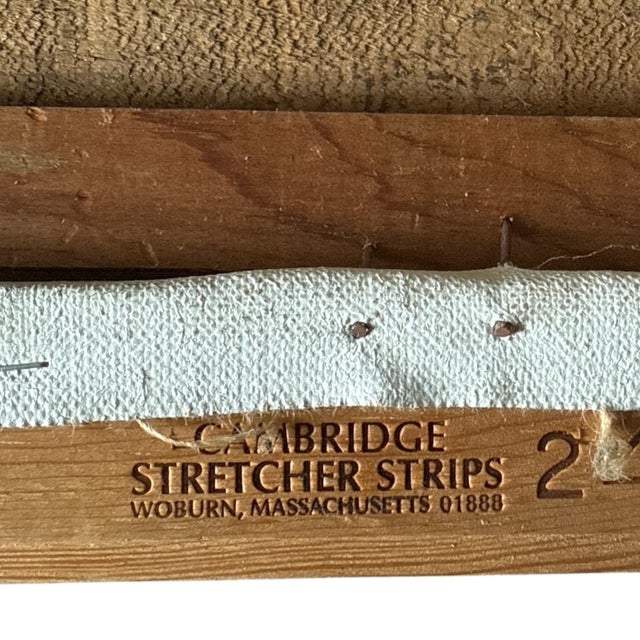 Vintage Framed Seascape Painting Oil on Canvas by Michael Stoffa, 29" X 24" For Sale - Image 10 of 11