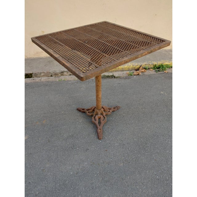 Brown Vintage Garden Table, 1950s For Sale - Image 8 of 12