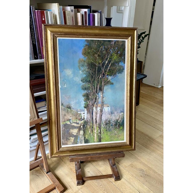 Giuseppe Casciaro, A Street in Naples, Large Pastel, 1906, Framed For Sale - Image 3 of 9