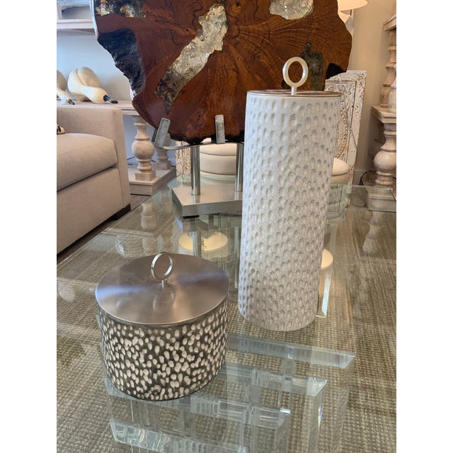 Pair of Cyprien Containers For Sale In West Palm - Image 6 of 7