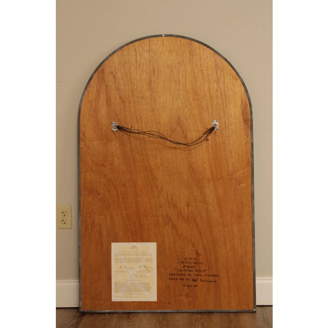 Carol Canner For Carvers Guild 'Colonial Arch' Design Wall Mirror For Sale - Image 12 of 13