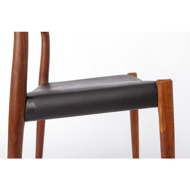 Wood Vintage Danish Model 77 Chair in Teak by Niels Otto Møller for J.L. Møllers, 1970s For Sale - Image 7 of 10