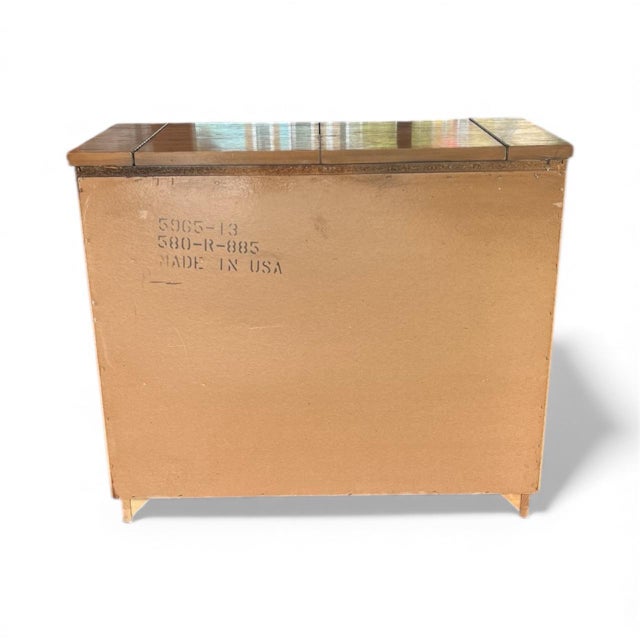 Vintage Broyhill Walnut Expandable Bar Cabinet / Server Buffet For Sale - Image 11 of 11