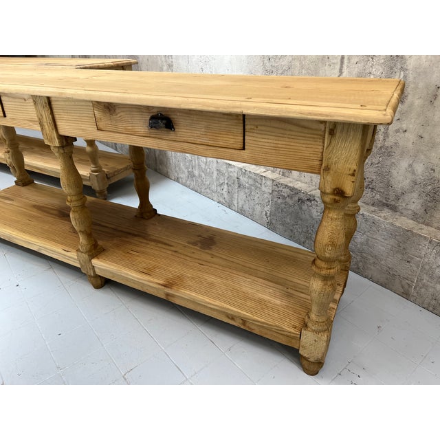Drapers Tables with Drawers, 2010s, Set of 2 For Sale - Image 16 of 18