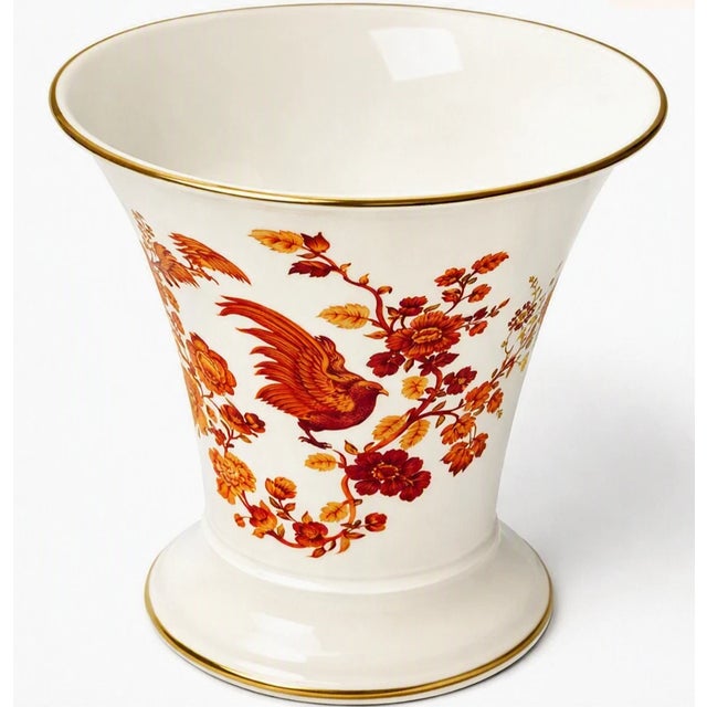 Mid 20th Century Wedgwood Mid Century Modern Vanity Dresser Set England Bone China Golden Cockerel Pattern - 8 Pcs For Sale - Image 9 of 11