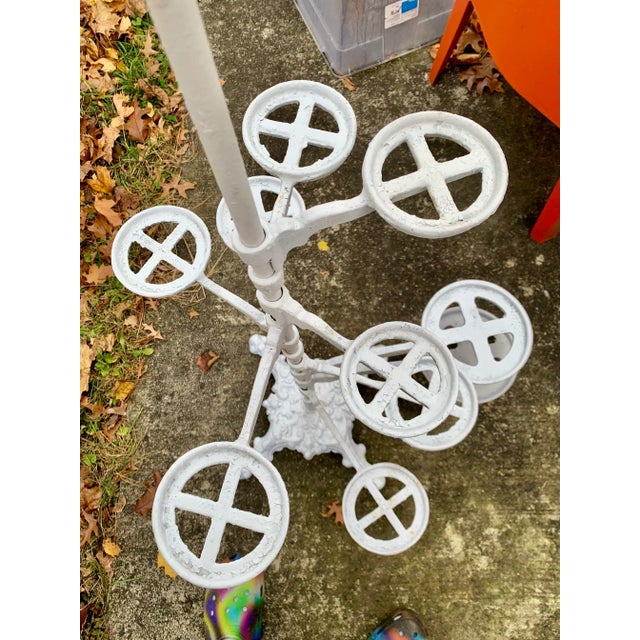 Metal 19th Century Wrought Iron Plant Stand For Sale - Image 7 of 9