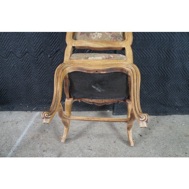 8 Vintage Drexel Heritage Louis XVI Style Walnut Upholstered Dining Chairs For Sale - Image 13 of 13