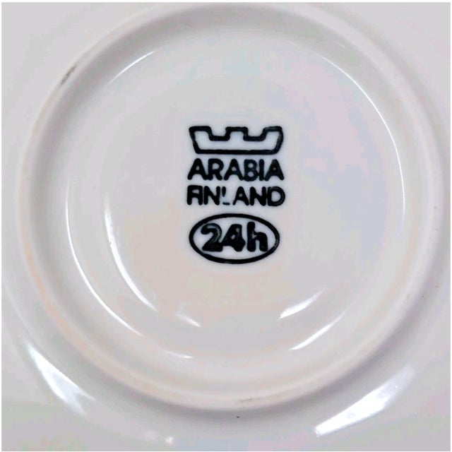 Arabia Finland 24h Cups Saucers Demitasse Espresso Turkish Coffee Scandi Set of 4 - 8 pcs For Sale - Image 9 of 11