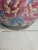 Vintage English Traditional Floral Jardinière | 17" Statement Vessel With Teal, Pink, Blue & Gold For Sale In Charlotte - Image 6 of 9