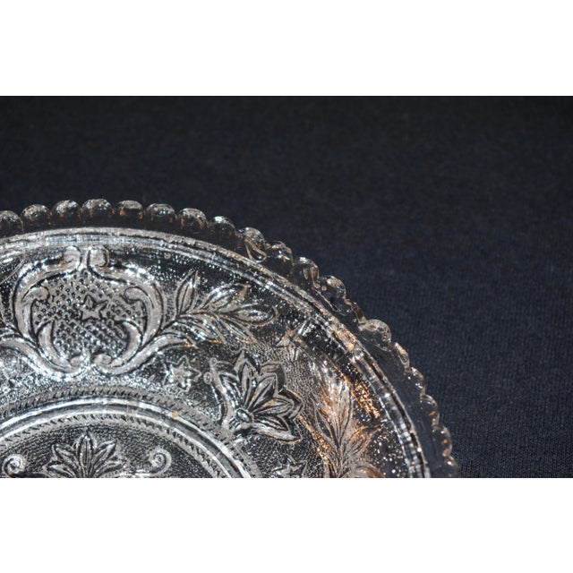 19th C Boston & Sandwich Early American Pressed Glass Dish For Sale - Image 4 of 8