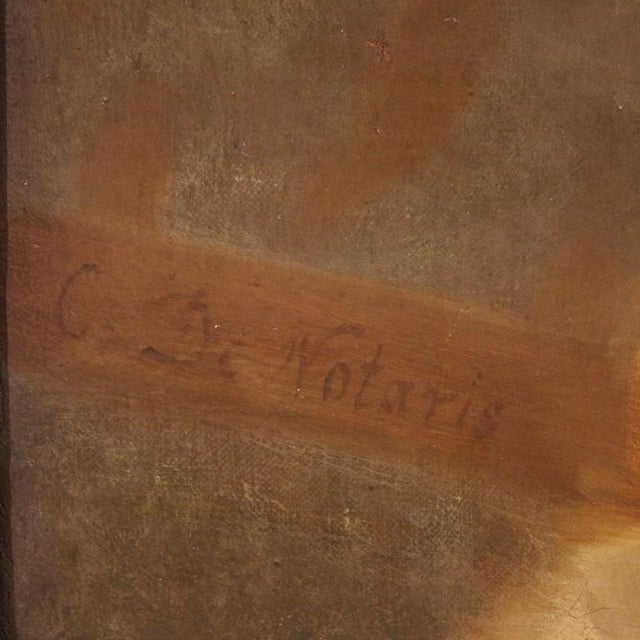Carlo De Notaris, The Prophet Daniel Reveals the Deceit of the Priests of Baal to Cyrus, 1880, Oil on Canvas For Sale - Image 8 of 16