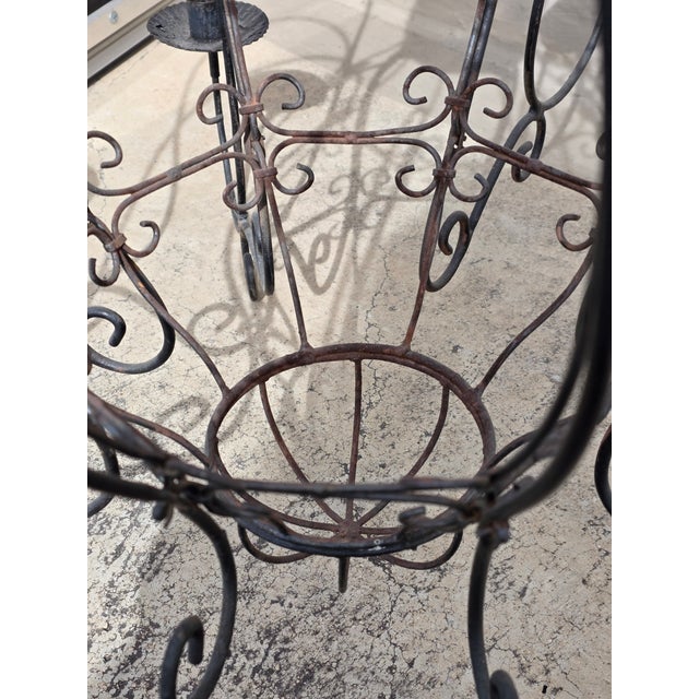 Iron and Glass Garden Chandelier For Sale - Image 13 of 13