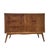 Authentic Nordic-style chest of drawers made of beech burl, circa 1950s. The lightweight wooden frame is veneered with...