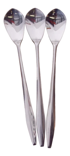 1958 Gio Ponti Italian Stainless Flatware Long Ice Tea Spoons - Set of 3