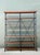 Vintage French Plank Wood and Metal Industrial Bookshelf For Sale - Image 4 of 12