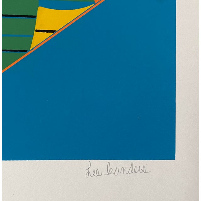 1980s screen print on paper by Chinese artist Kander Lee or Kanders Lee. Pencil signed and numbered from an edition of 50...