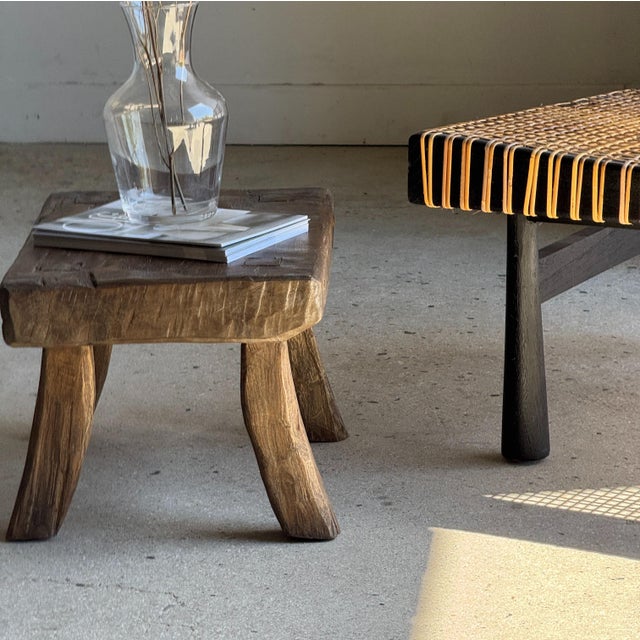 Small Rectangular Stool in Teak For Sale - Image 18 of 18