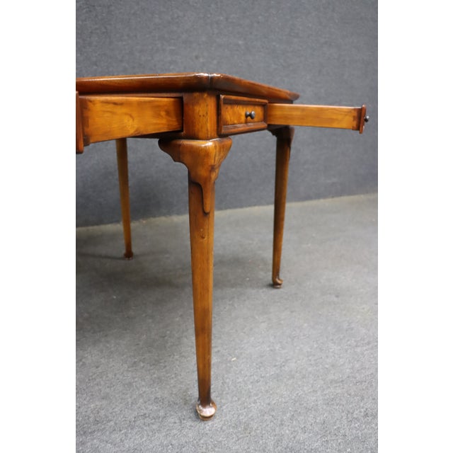 Theodore Alexander Walnut Game Table For Sale - Image 12 of 16