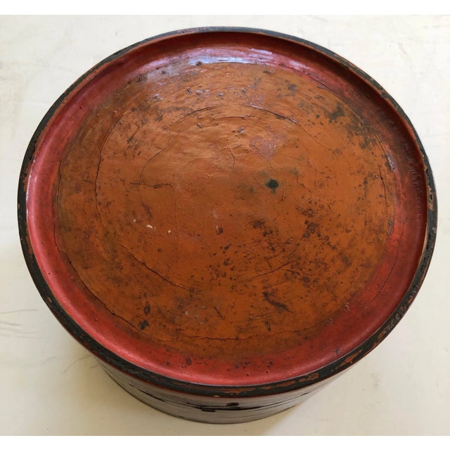 19th Century 19th Century Lacquered Burmese Betel Nut Box For Sale - Image 5 of 6