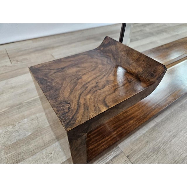 Art Deco Mirror in Walnut, 1930 For Sale - Image 4 of 17