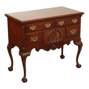 Biggs Kittinger Old Dominion Chippendale Style Carved Mahogany Lowboy