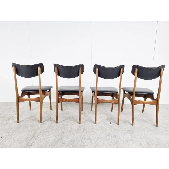 Vintage Dining Chairs attributed to Louis Van Teeffelen, 1960s For Sale - Image 6 of 10