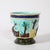 Victorian Pair of Signed Majolica Ceramic Cachepots W/ Birds, Nests & Bamboo Border Detail For Sale - Image 3 of 18