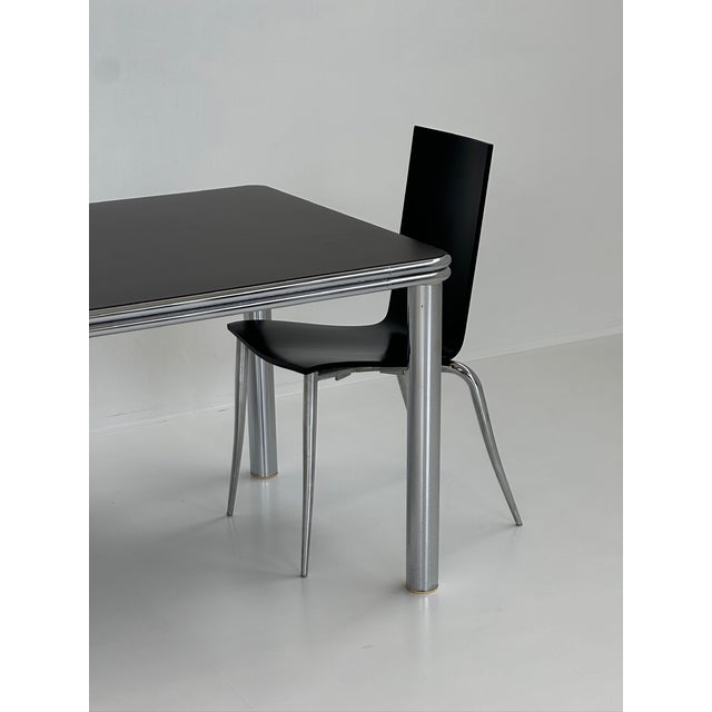 Metal Scandinavian Chromed Metal Table, 1970s For Sale - Image 7 of 14