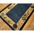1920s Antique Blue Open Field Geometric Chinese Peking Handknotted Runner Rug For Sale - Image 4 of 9