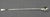 Mid Century Modern Gorham sterling silver bar or martini spoon. Starkly angular design. 1.45 troy oz. 11.25" x 1 1/8" x 5/8".
