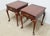 Traditional Henkel Harris Mahogany Side Tables a Pair For Sale - Image 3 of 16